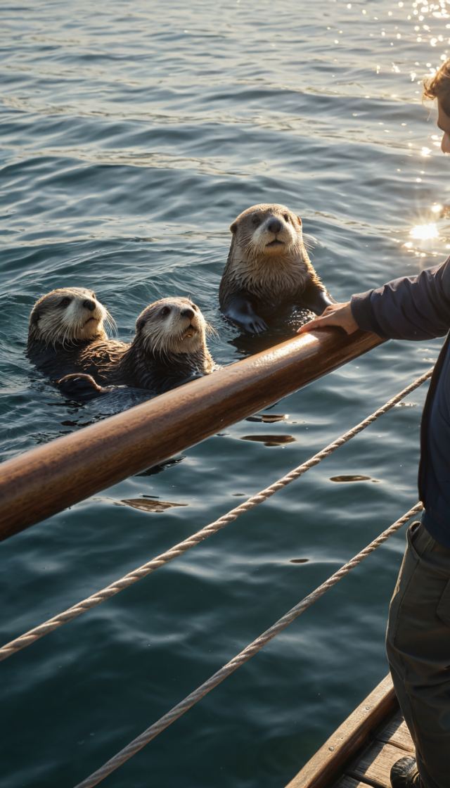 Sea Otters Hold Hands While They Sleep